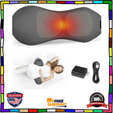 3-in-1 Heated Back Massager Vibration Traction For Pain Relief Deep Tissue 118"