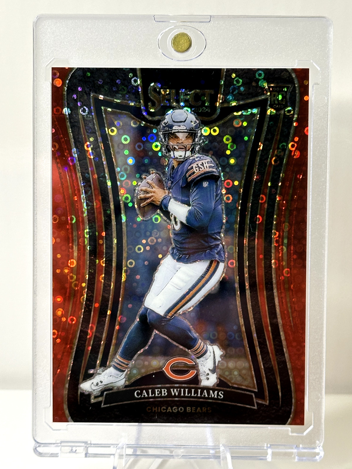 2024 Panini Select Caleb Williams #378 Suite Level Red Disco Rookie RC /49 Bears