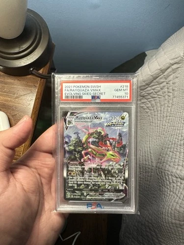 Pokemon 2021 Rayquaza VMAX 218/203 Alt Art SR Evolving Skies GEM MINT PSA 10