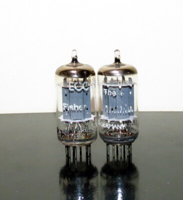 Matched Pair Telefunken 12ax7/ECC83 SMOOTH plates tubes - Diamond - Test NOS