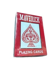 MAVERICK Poker -The US Playing Card Company- Red Heart Deck -Factory Sealed -New