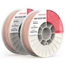ER70S-6 .035" 0.9mm-10 Lbs Spool (2 Rolls) Carbon Steel Mig Solid Welding Wire