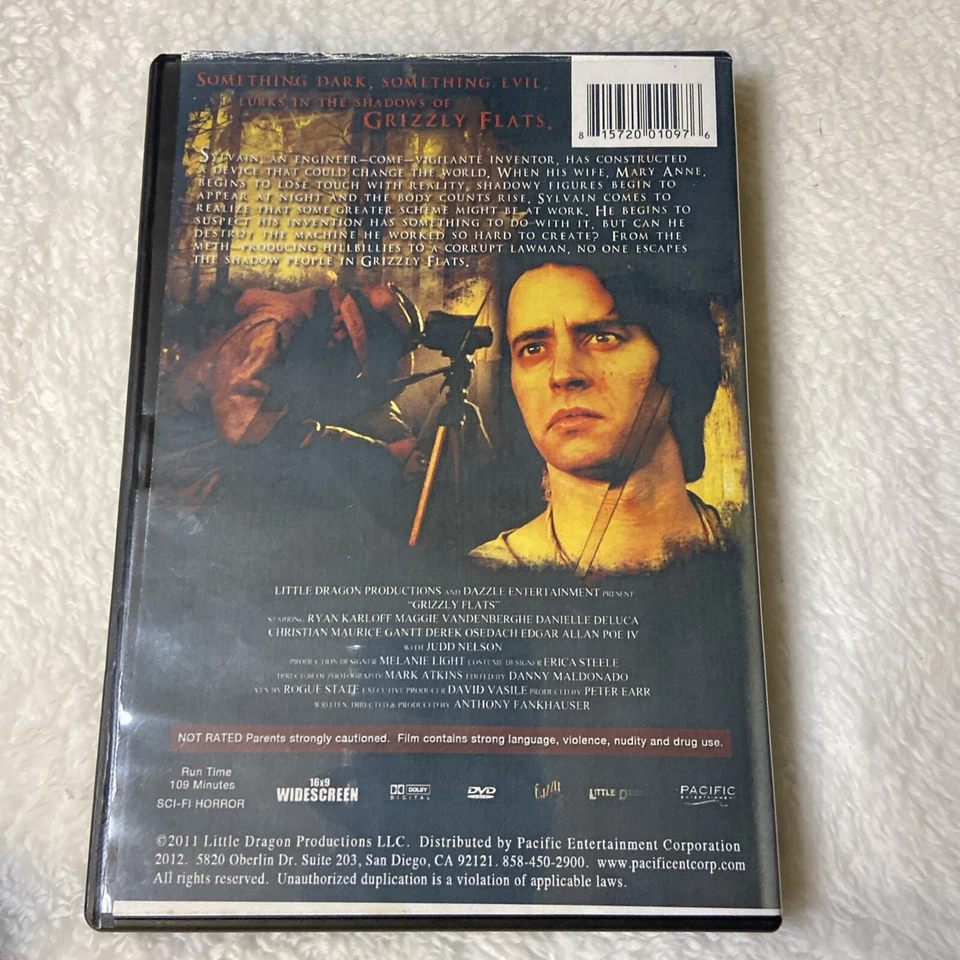 Grizzly Flats Dvd Horror Suspense Judd Nelson Karloff De Luca - Image 2 of 4
