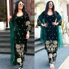 FANCY HEAVY VISOCSE VELVET SALWAR KAMEEZ WITH NET DUPATTA FOR RECEPTION