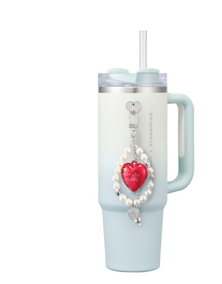 【韓国スタバ】Heart Deco Chain Starbucks Korea 2024 HolidayFriends bubble heart deco chain