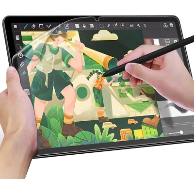 Papier Folie Samsung Tab S10 Plus/ S9 FE+ 12,4 Blendfreiem Matt PET zum Zeichnen