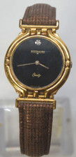 Wittnauer Swiss Black Dial Diamond Watch New battery, New band Nice GUARANTEED