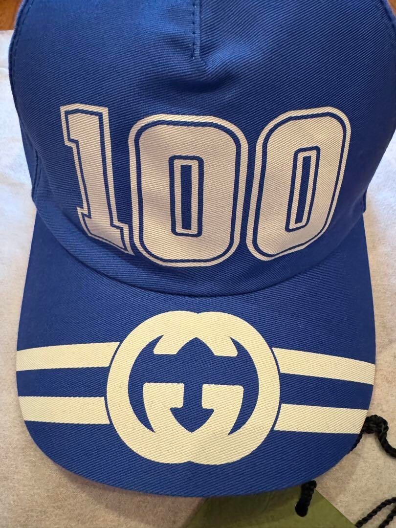 GUCCI 100th Anniversary GG Interlocking Logo Baseball Cap