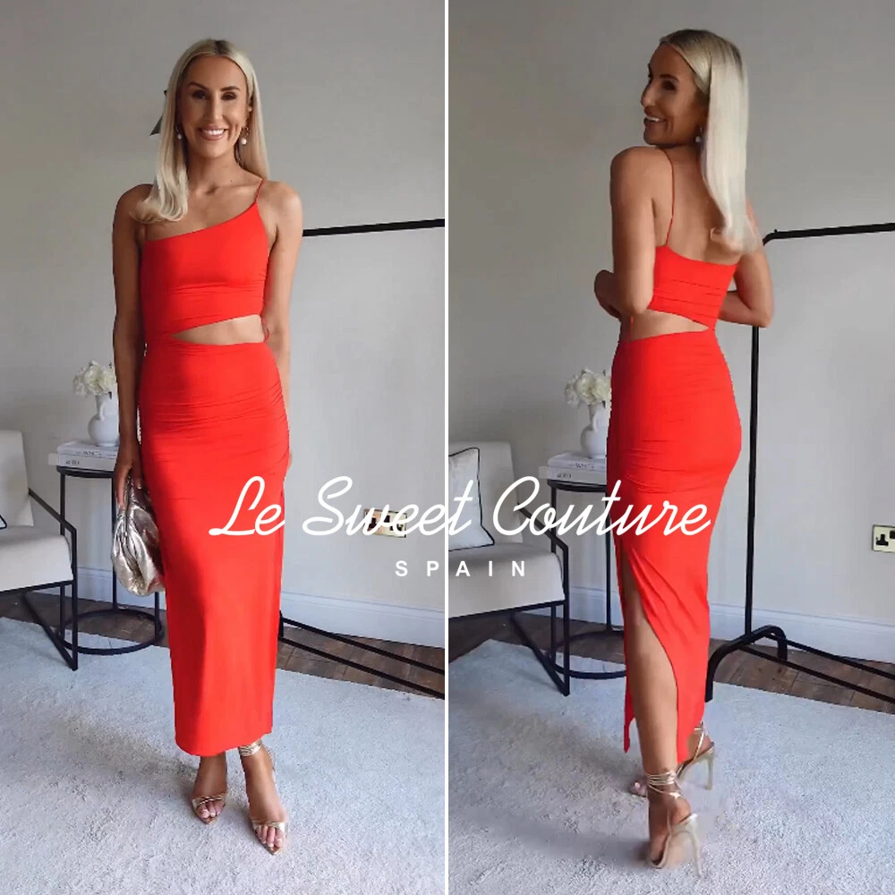 Red asymmetrical dress new arrivals