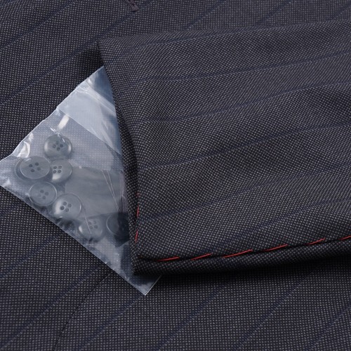 Isaia Napoli Charcoal Gray Stripe Super 160s Wool Suit 50 Long (Eu 60L) NWT - Picture 8 of 13