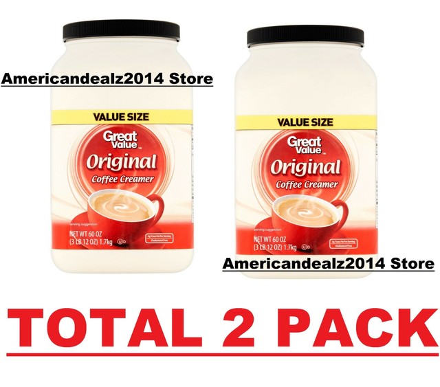 Great Value Original Powder Coffee Creamer Value Size, 60 oz Canister