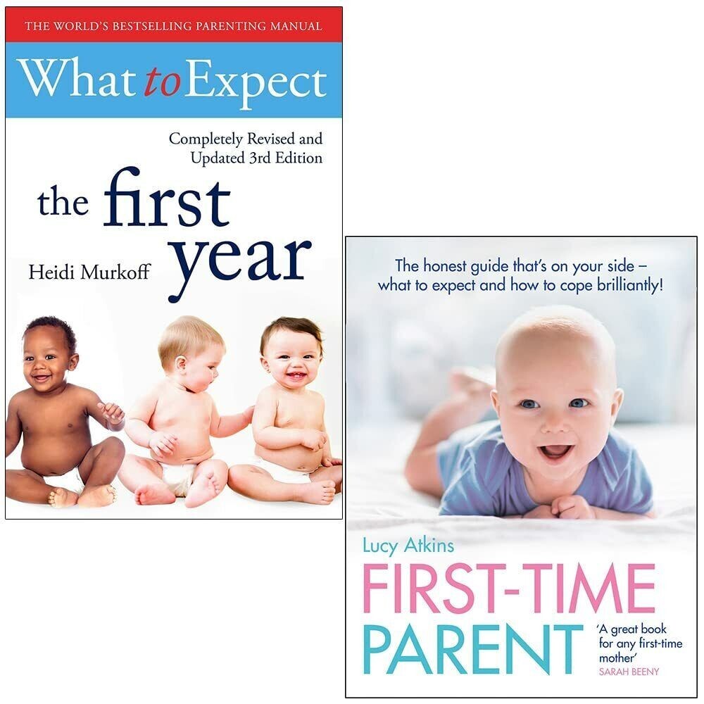 What To Expect The 1st Year and First-Time Parent 2 Books Collection Set NEW - Image 2