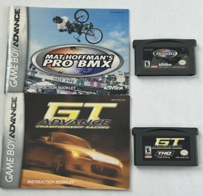 Nintendo Gameboy Advance Game Lot Mat Hoffman's Pro BMX GT Advance Instructions