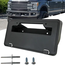 For 2017-2019 Ford F-250 Super Duty License Plate Frame Tag Holder Mount Bracket