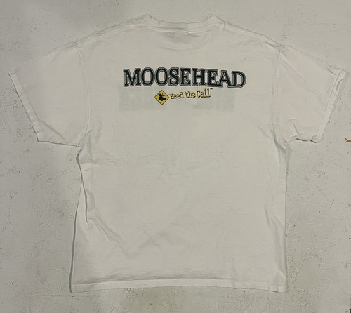 Moosehead Lager Beer T-Shirt Size XL Cotton Men's White Nice Rack Heed The Call - Picture 9 of 10