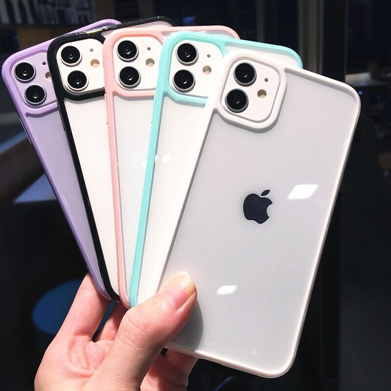 Case For Iphone 14 13 11 12 Pro Max 7 8 Xr Xs Bumper Clear Back Phone Case Cover Ebay