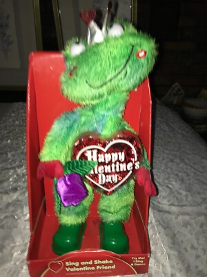 NOS Rare DAN DEE Musical/Motion SING&SHAKE Alien FROG Monster VALENTINE FRIEND