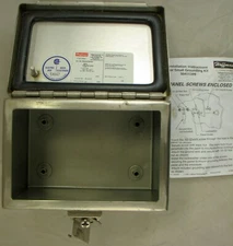 Hoffman A6044CHNFSS Hinged J-Box 6" x 4" x 4" Stainless Steel