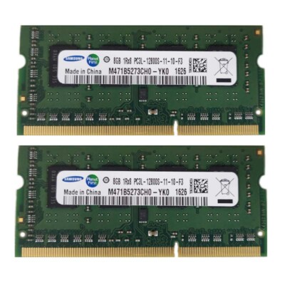 Samsung 2x8GB 1RX8 PC3L-12800S DDR3 1600MHZ