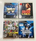 PS3; Michael Jackson The Experience, DJ Hero, AC/DC Live Rockband, TV Superstars