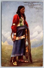 Native Americana~Clad In Richest Raiment~Longfellow~Song Of Hiawatha~TUCK~1905