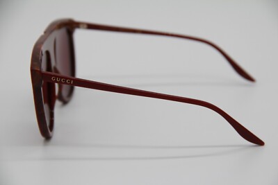 NEW GUCCI GG0732S 003 UNISEX SHIELD BURGUNDY SUNGLASSES | eBay display picture 1