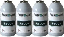 R600a, R600 Refrigerant for AC Charging, Fridges, Freezers, Dehumidifier(4 Pack)