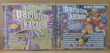 Party Tyme Karaoke Super Hits 32  Kids Songs CD G Lot Of 2 CDs