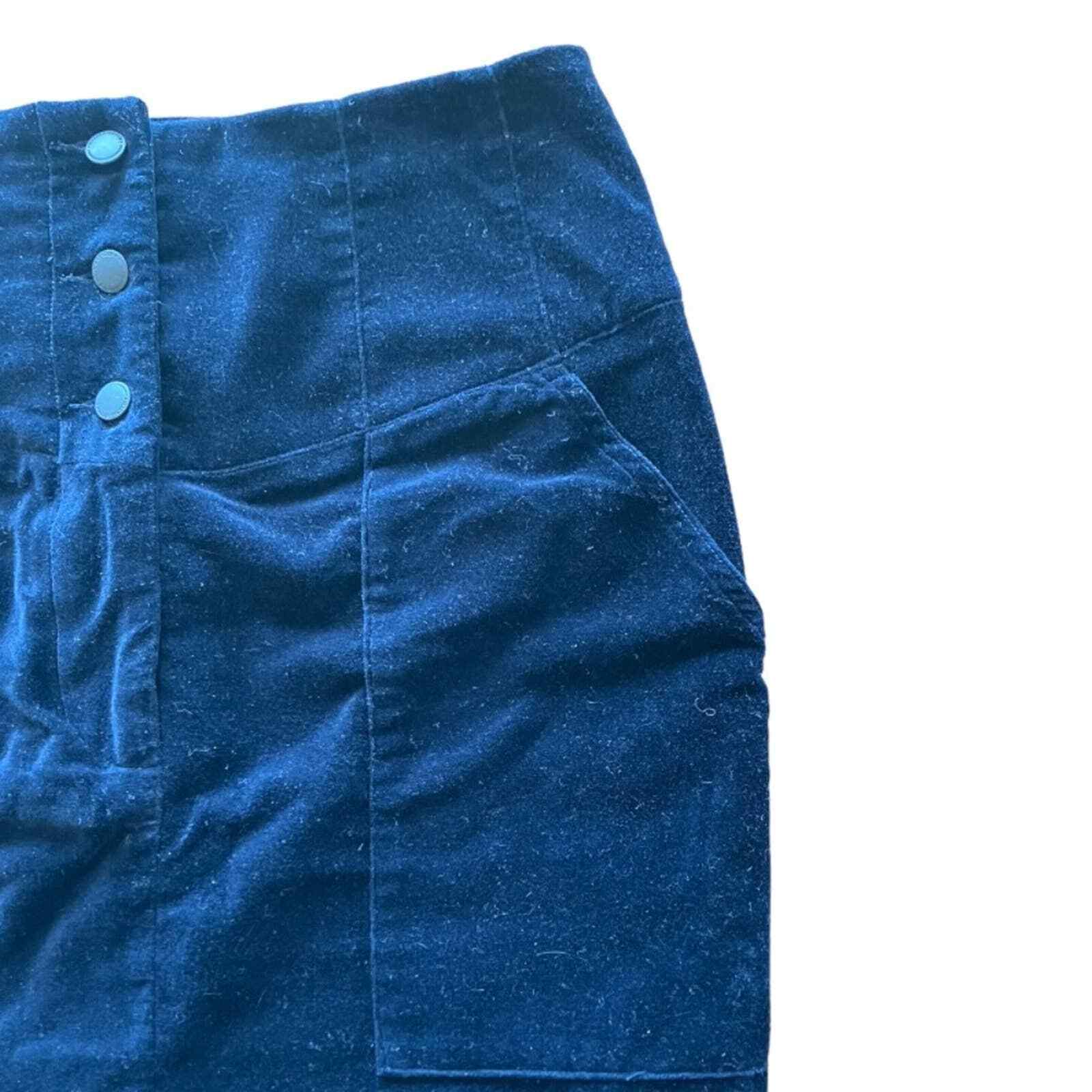 Scotch & Soda Navy Blue Velvet Skirt - image 6