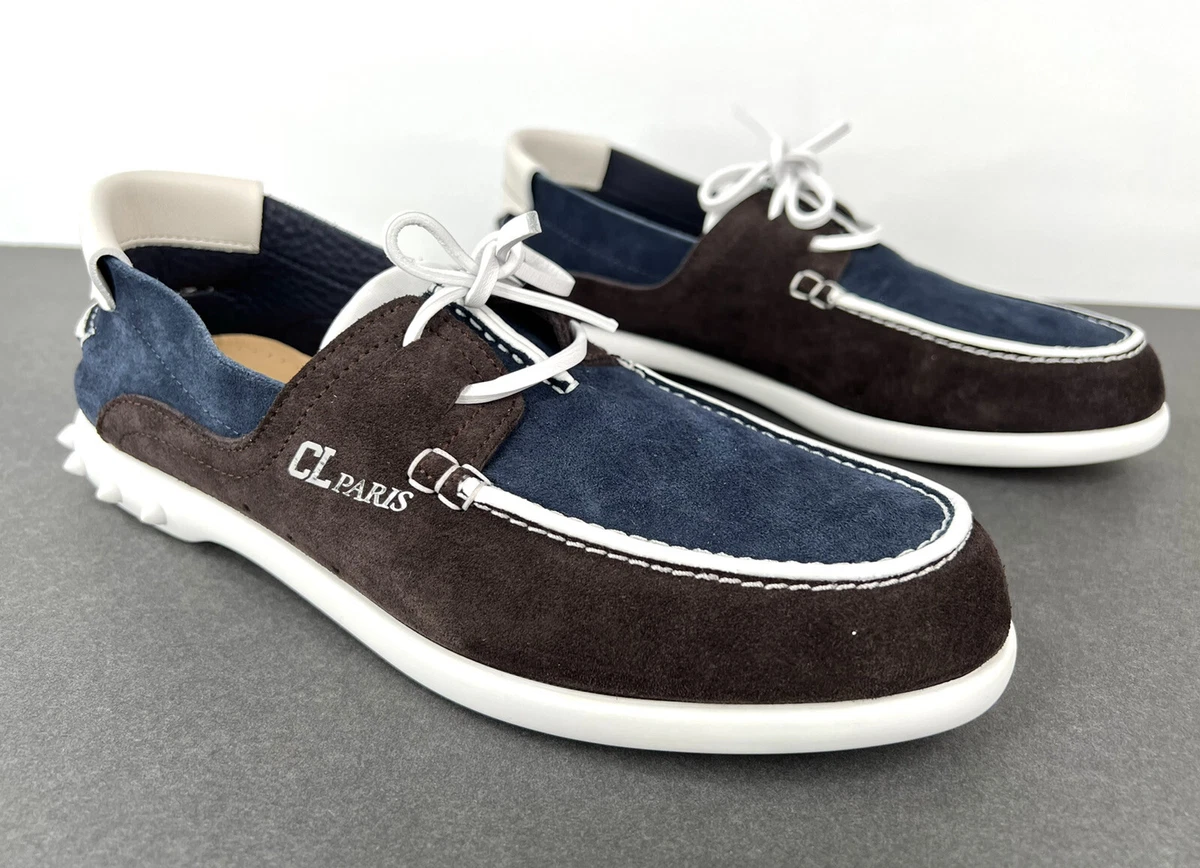 Christian Louboutin Men s Kalamata Suede Boat Shoes Size 41 - US 8 | eBay