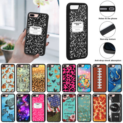 Soft Rubber Slim Case Hard Back Case Cover For Apple iPhone 7/8 Plus 5.5''