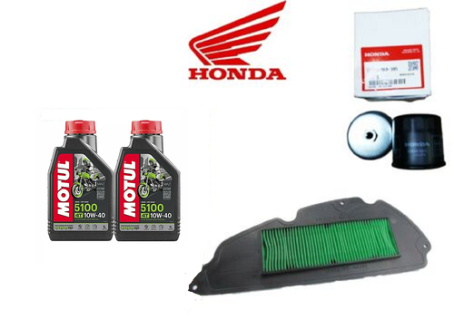 KIT TAGLIANDO HONDA SH 125 150 2001/2008 OLIO CANDELA CINGHIA PASTIGLIE GANASCE