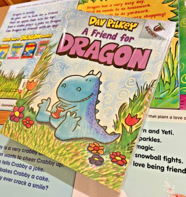 SET OF 5 Acorn Books (Dragon Unicorn Crabby) - Pilkey, Dav NEW WRAPPED
