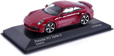 Minichamps 2020 Porsche 911 (992) Turbo S Carmine-Red 1:43 New