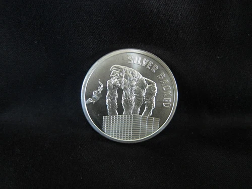 2022 Silver Shield Silver Backed 1 oz. Silver Limited USA Made Capsuled BU Round