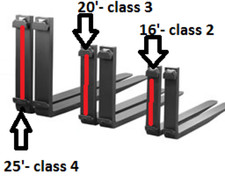 Forklift FORKS PAIR 2x6x72 CLASS 4 IV SET 6 F...