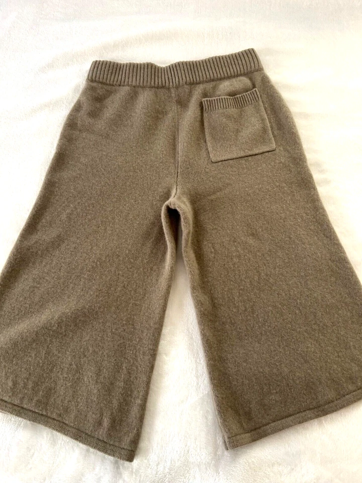 Suéter feminino BANANA REPUBLIC cashmere culottes tamanho P bronzeado silencioso luxo preppy - Imagem 4 de 4