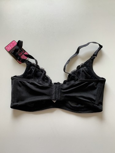NWT! Carnival 36DD Full Figure Floral Lace Soft Cup Underwire Bra 511 Black - Picture 3 of 8
