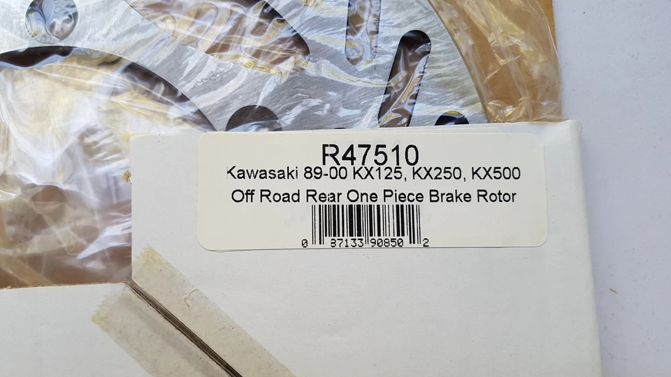 ROTOR FRENO TRASERO RUSSELL R47510 KAWASAKI KX125 KDX200 KX250 KX500 NUEVO Foto 4 de 4
