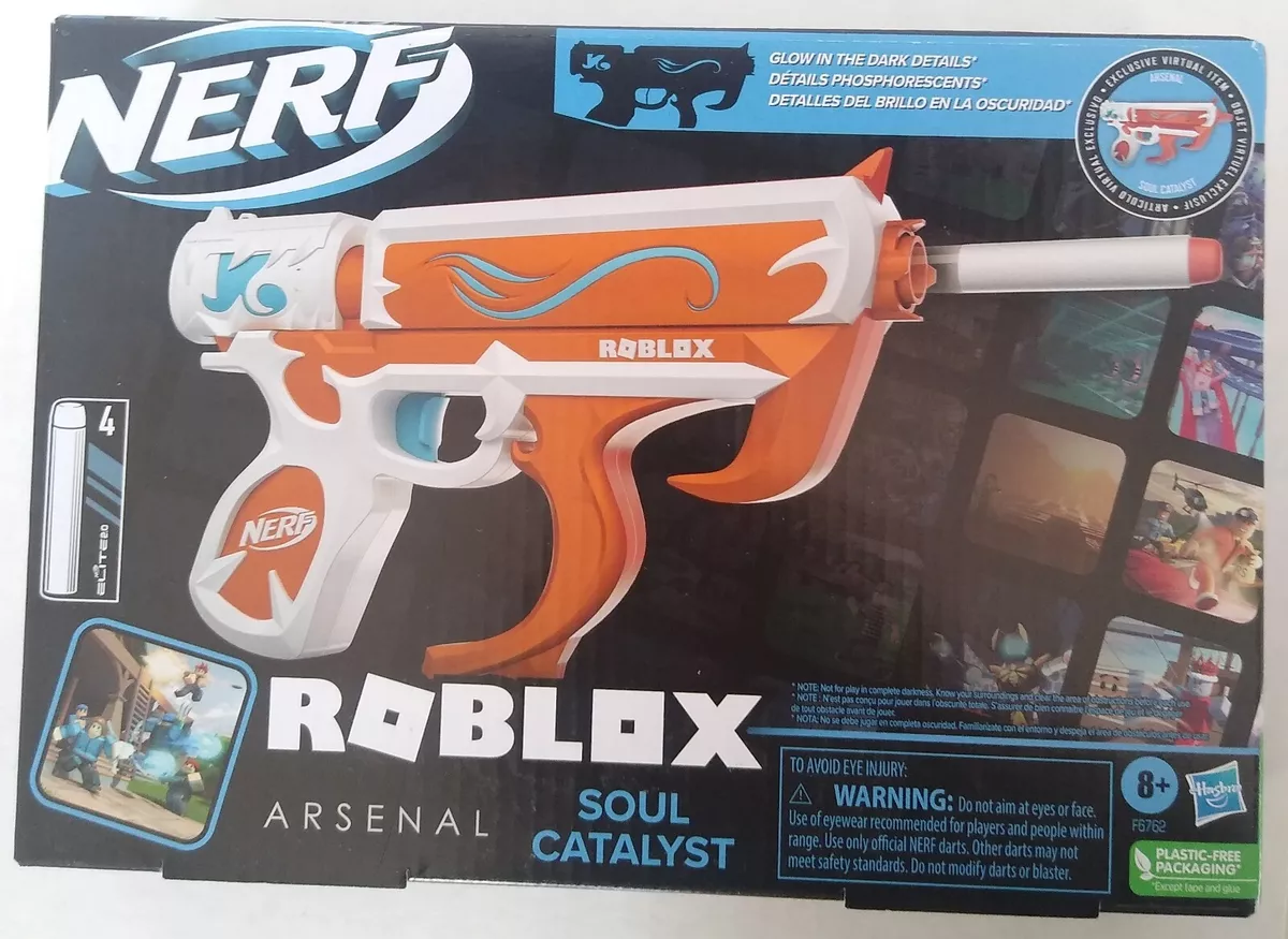 Nerf Roblox Arsenal: Soul Catalyst Dart Blaster With Code to Redeem Virtual  Item