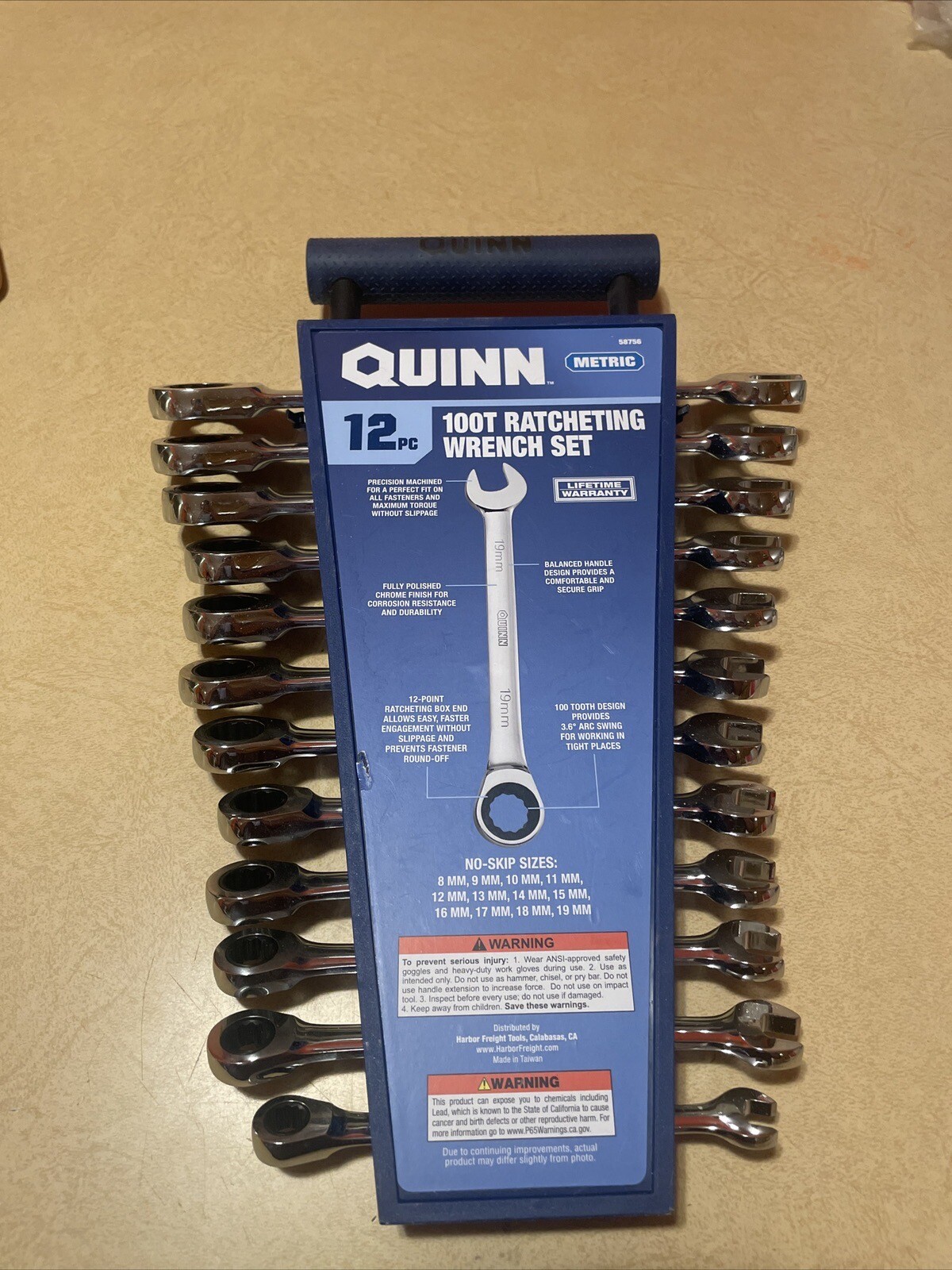 NEW Quinn Metric 12pc 100t Ratcheting Wrench Set 58756 eBay