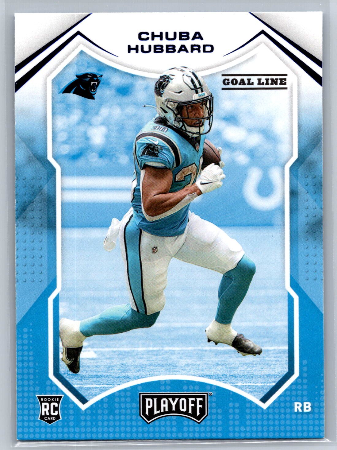 2021 Panini Playoff #234 Chuba Hubbard Goal Line