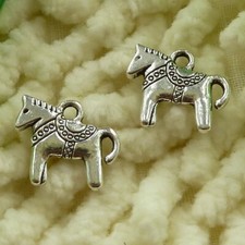 270 Pcs Tibetan Silver Horse Charms Pendant 14X13MM S3362 DIY Jewelry Making