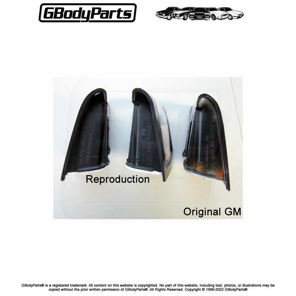 84-87 Grand National T-Type Regal Black Headlight Side 84-87 Grand National T-Type Regal Black Headlight Side
