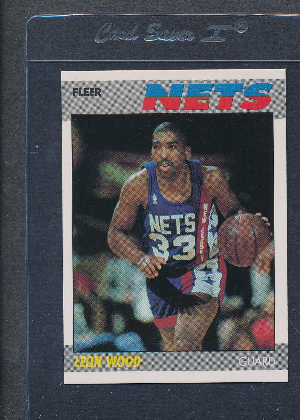 1987/88 Fleer #127 Leon Wood Nets NM *624