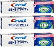 Crest Pro-health Sensitivity White Plus Scope Toothpaste 6oz (3 Pack)