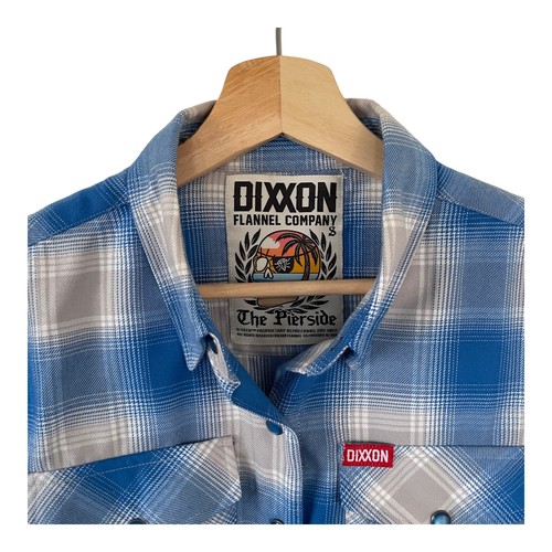 Dixxon Flannel Shirt Womens Small 'The Pierside' Long Sleeve Snap Plaid 2020 🐙 - Picture 6 of 9