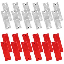 Rückstrahler, 24 Stück Selbstklebend Katzenauge Reflektor, 145 x 45 x 6mm, Re...