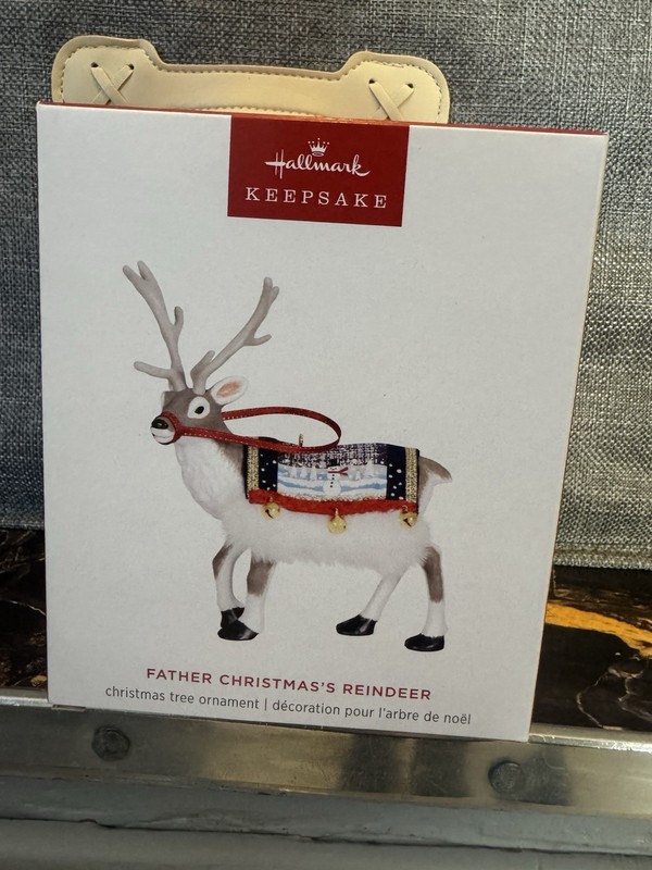 2024 Hallmark FATHER CHRISTMAS REINDEER Keepsake Ornament LIMITED EDITION Nib