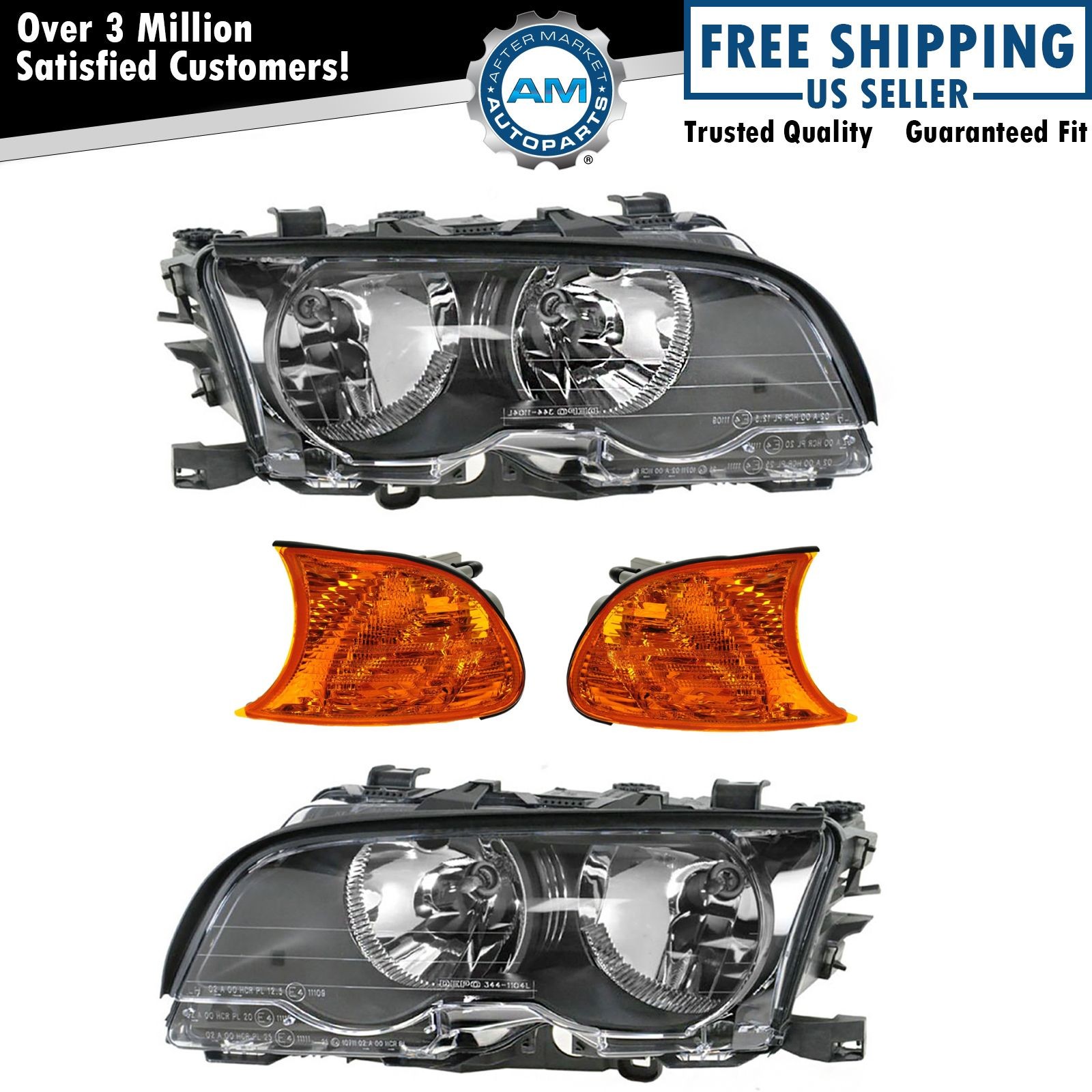 Lighting Kit Amber Fits 2000 BMW 323Ci 2001 325Ci 328Ci 330Ci M3